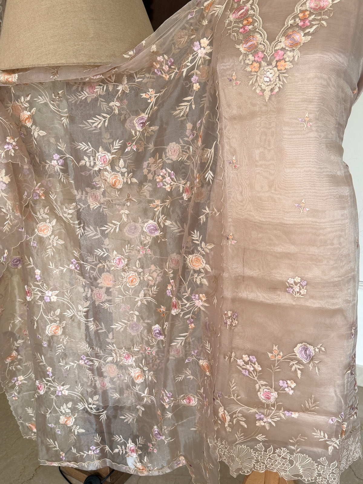 Ivory Blossom-3 Piece Suit Set