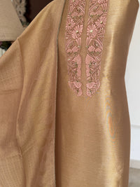 Gold Silk-3 Piece Suit Set