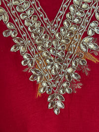 Red Kanjivaram-3 Piece Suit Set