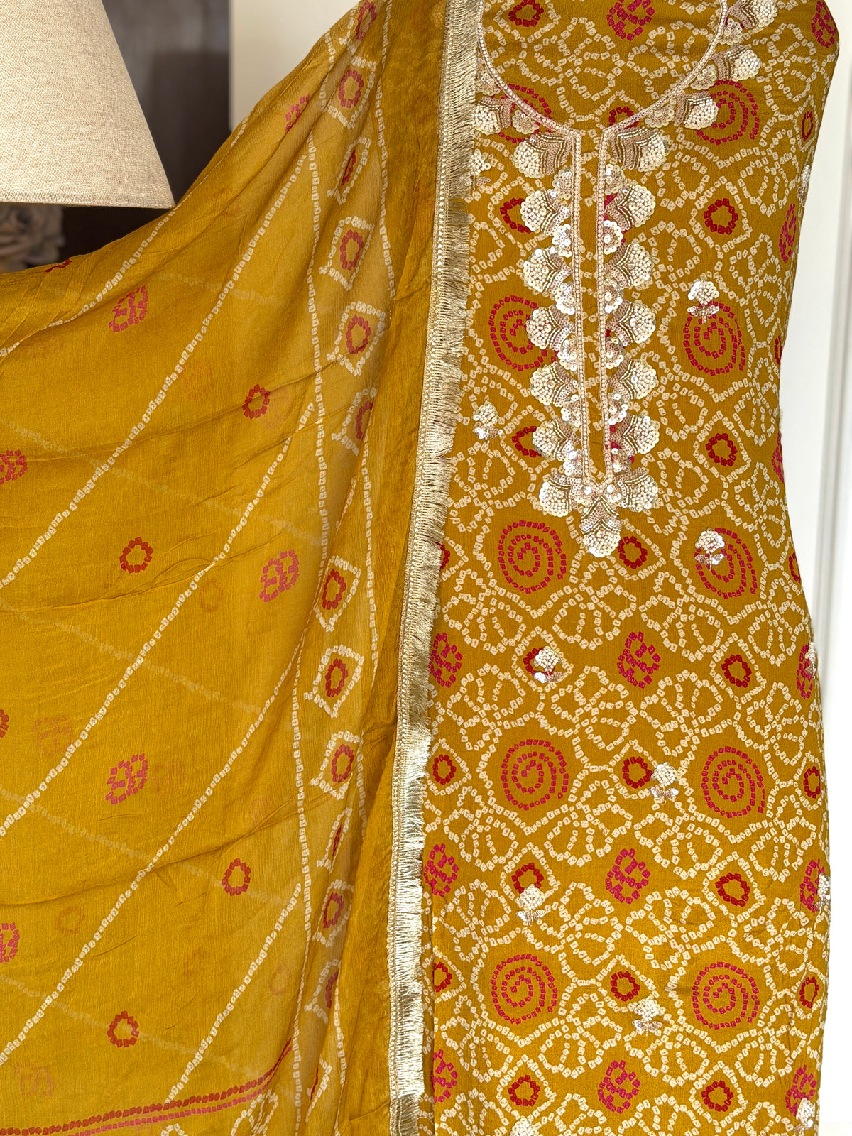 Yellow Gold-3 Piece Suit Set