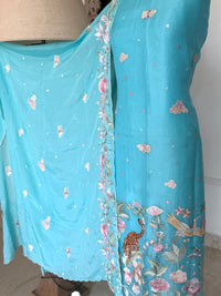 Aqua Blue-3 Piece Suit Set