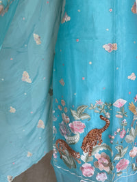 Aqua Blue-3 Piece Suit Set