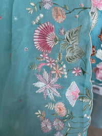 Aqua Blue-3 Piece Suit Set