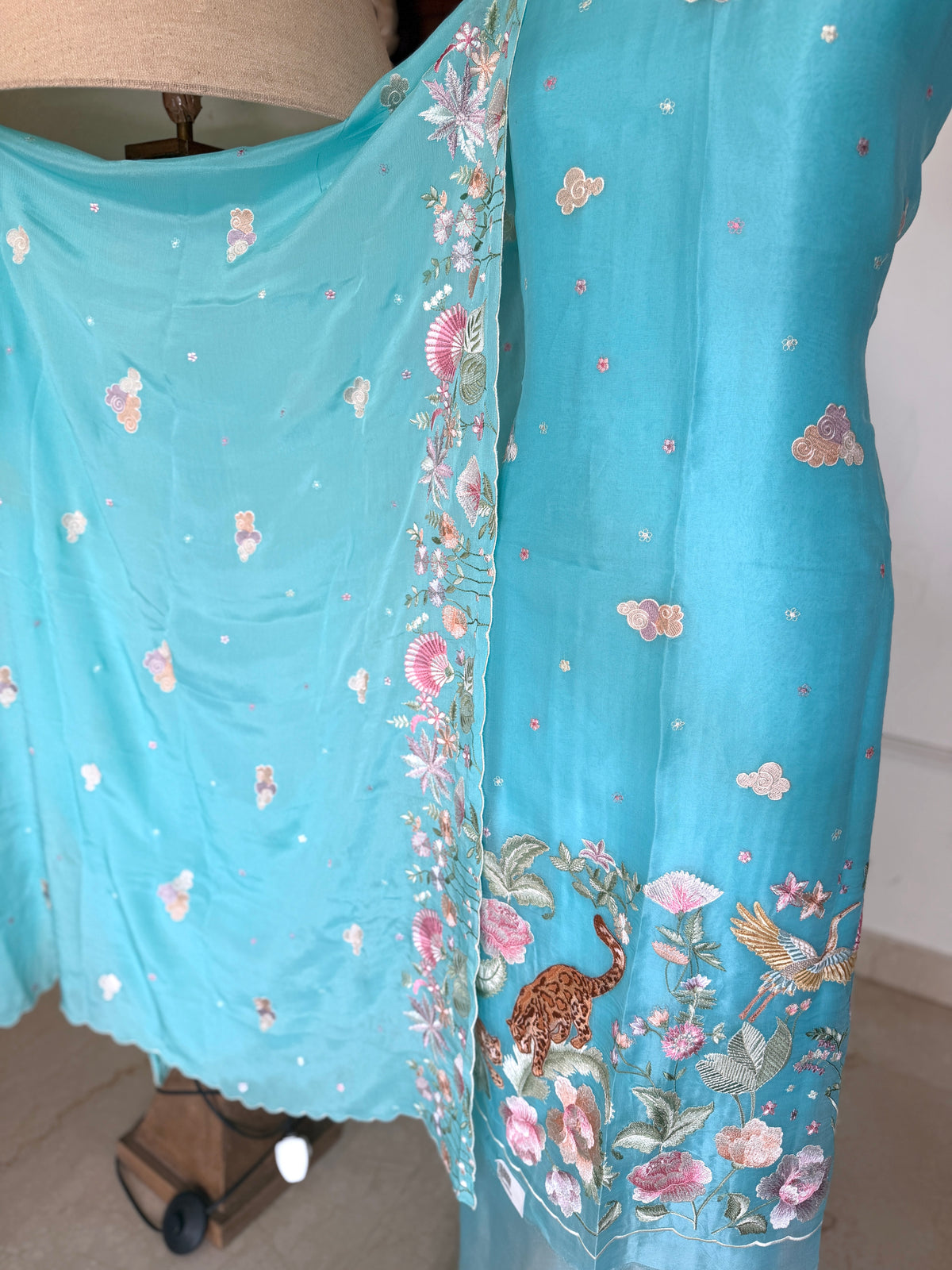 Aqua Blue-3 Piece Suit Set