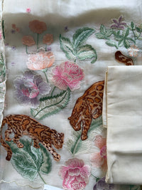 Cream On White-3 Piece Suit Set