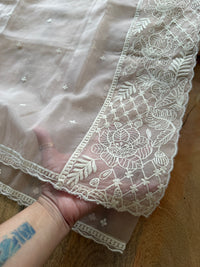 Beige White-3 Piece Suit Set