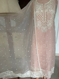 Beige White-3 Piece Suit Set