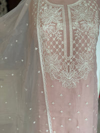 Beige White-3 Piece Suit Set