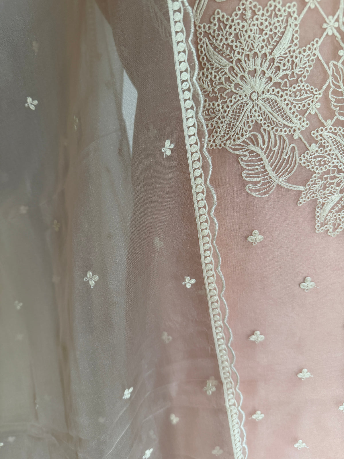 Beige White-3 Piece Suit Set