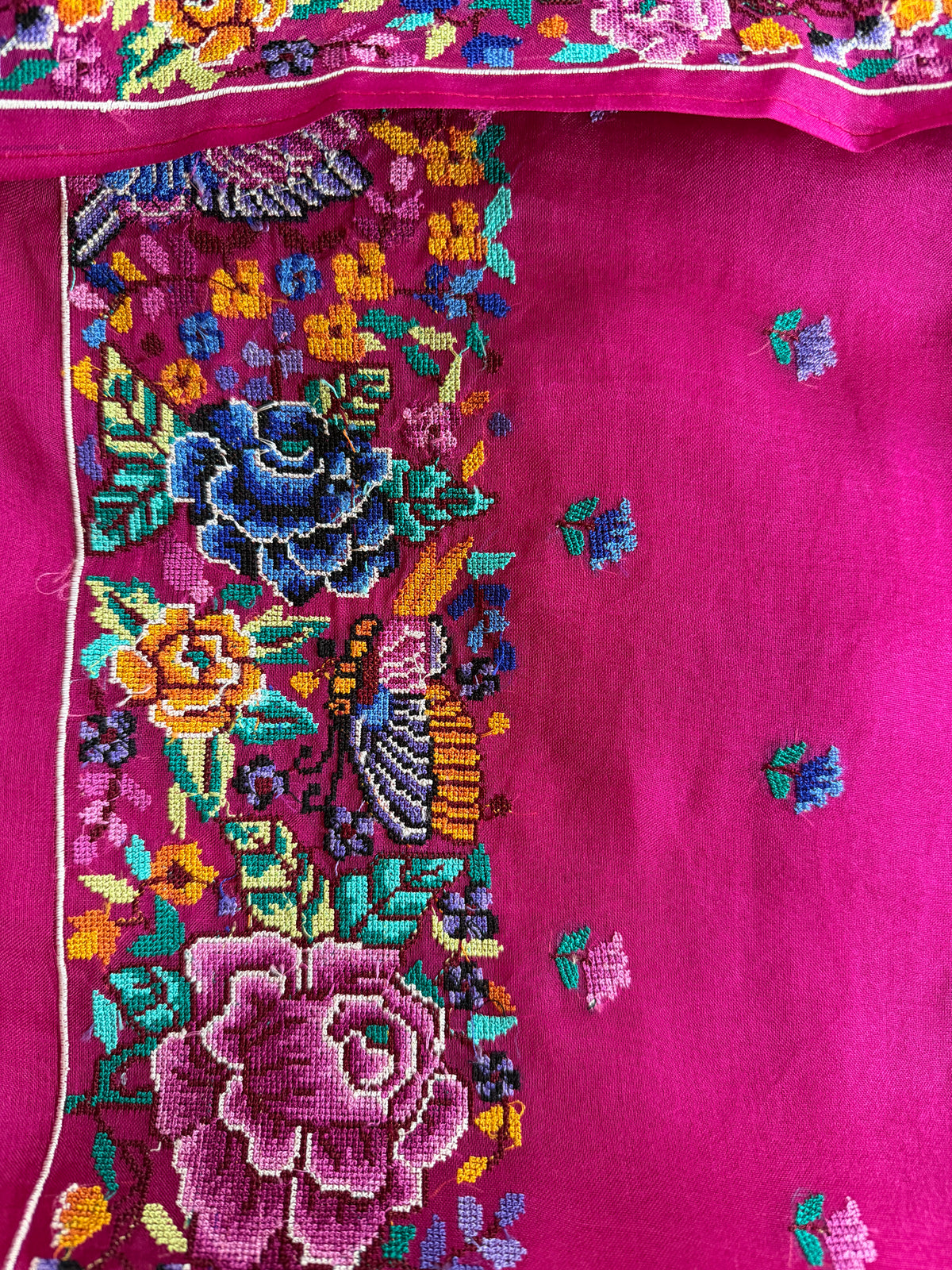 Pink Cross Stitch- 3 Piece Suit Set