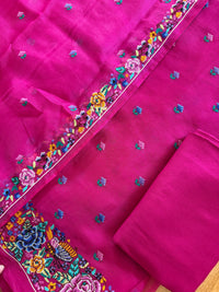 Pink Cross Stitch- 3 Piece Suit Set