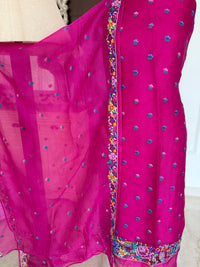 Pink Cross Stitch- 3 Piece Suit Set