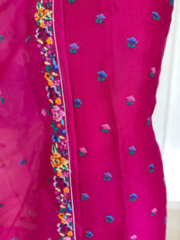 Pink Cross Stitch- 3 Piece Suit Set