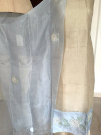 Paste Blue& Beige-3 Piece Suit Set