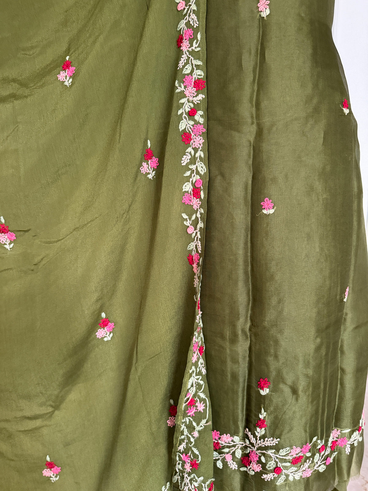 Olive French Knot- 3 Piece Suit