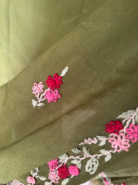 Olive French Knot- 3 Piece Suit