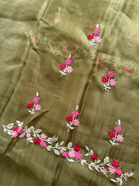 Olive French Knot- 3 Piece Suit