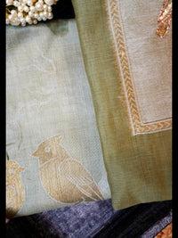 Green Bird-3 Piece Suit Set