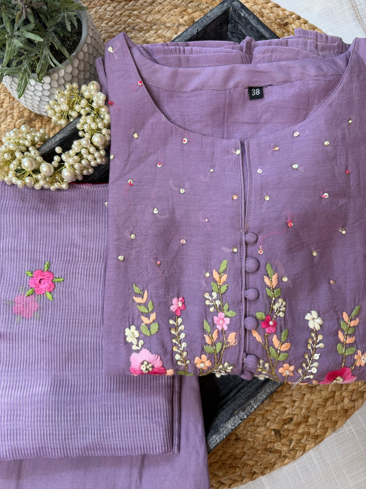 Purple Peony-3 Piece Suit Set