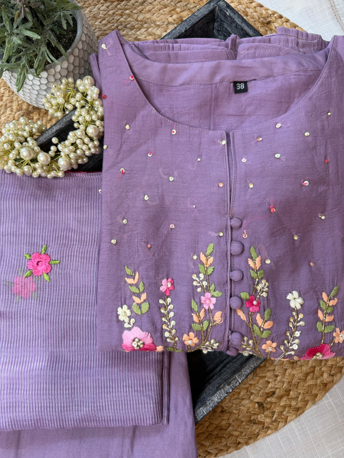 Purple Peony-3 Piece Suit Set