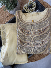 Cremish Gold-3 Piece Suit Set