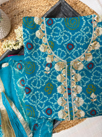 Blue Blush-3 Piece Suit Set