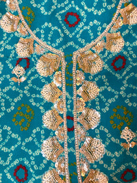 Pink Gulmohar Bandhani-3 Piece Suit Set