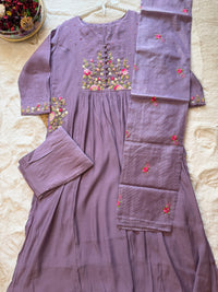 Purple Peony-3 Piece Suit Set