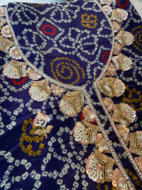 Navy Noor-3 Piece Suit Set