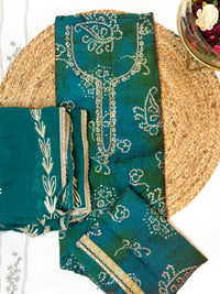 Gulzar Green-3 Piece Suit Set