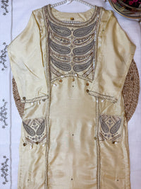 Cremish Gold-3 Piece Suit Set