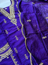 Purple Gold-3 Piece Suit Set