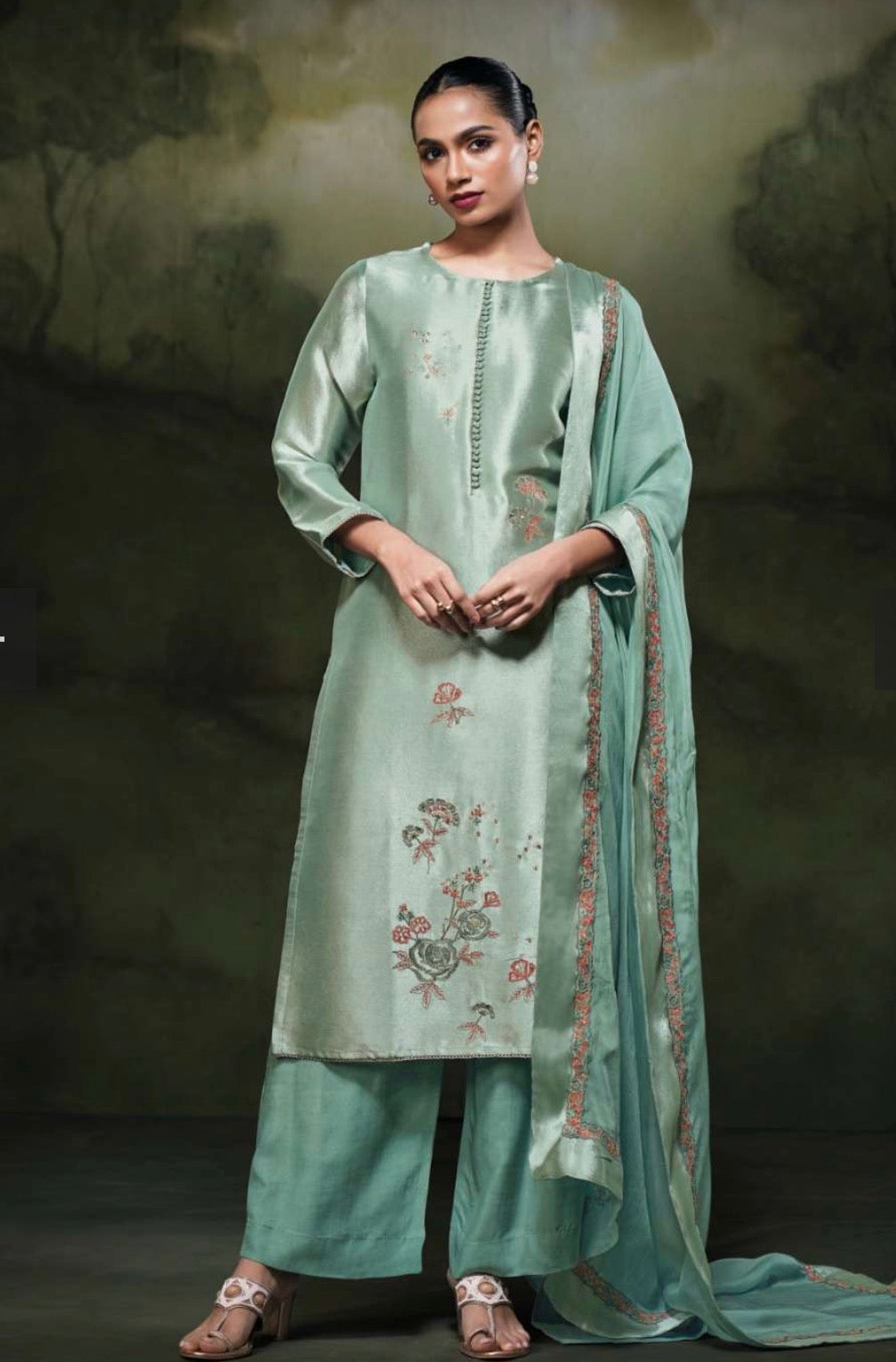 Green Rose-3 Piece Suit Set