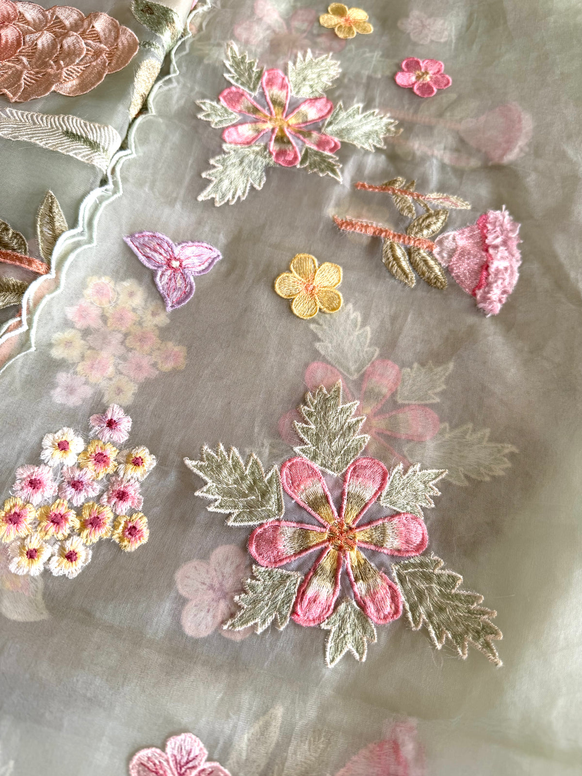 Green Pastel-3 Piece Suit Set