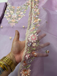 Lavender-3 piece Suit Set