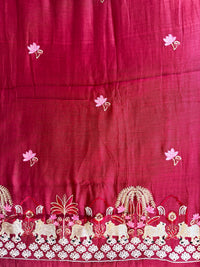 Mehroon Mul-3 Piece Suit Set