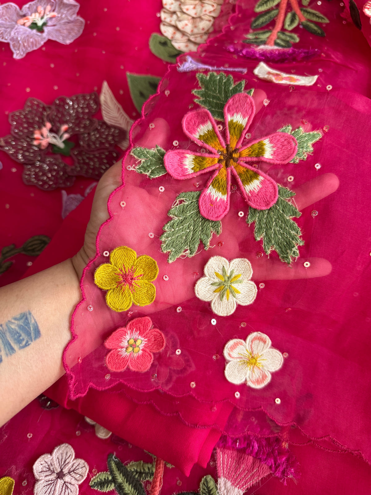 Pink Garden-3 Piece Suit Set