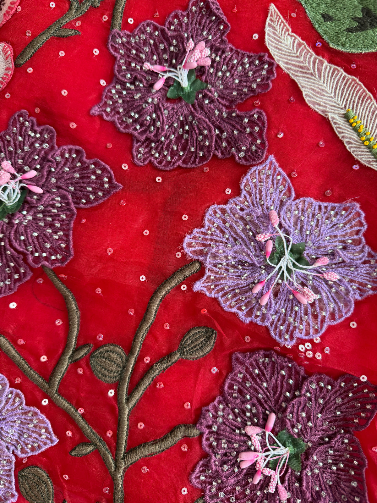 Purple Floral-3 Piece Suit Set