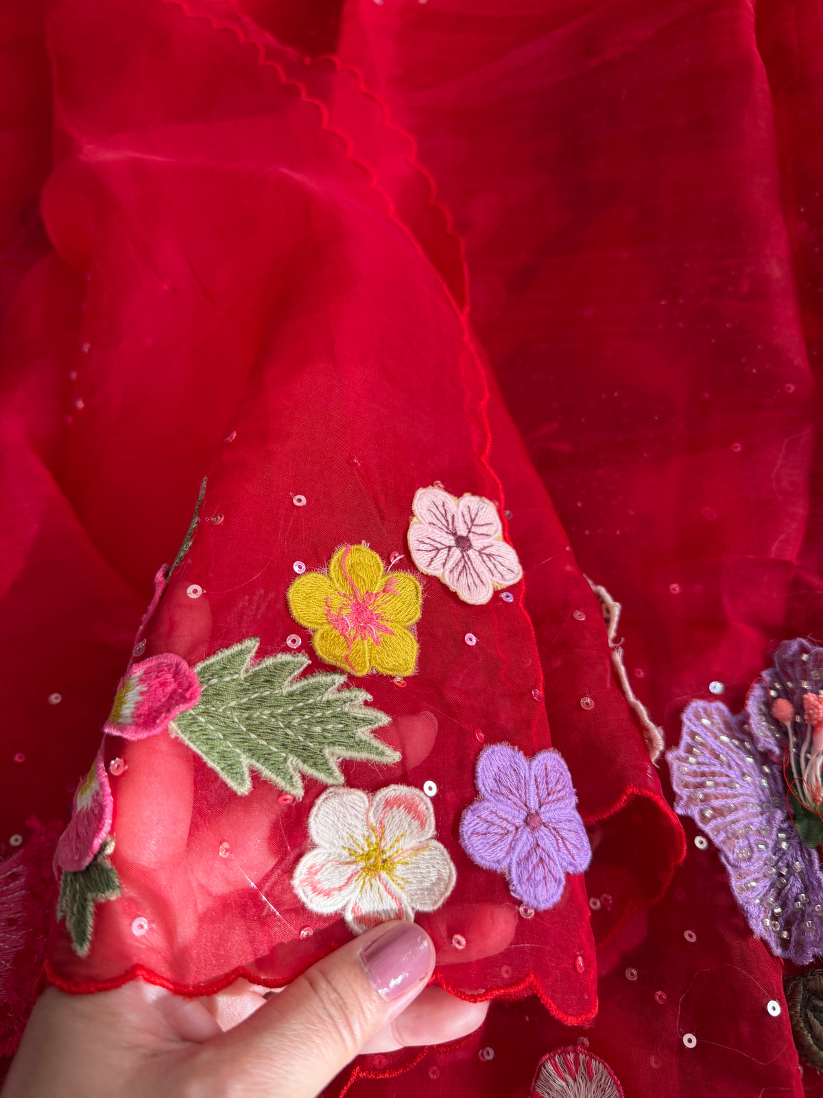 Dupatta With Flawless 3d work