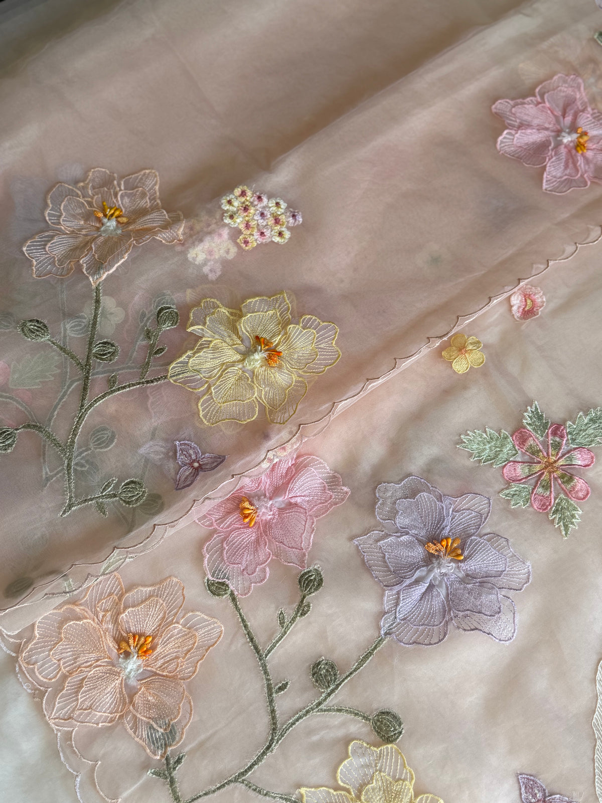 Beige Pastel-3 Piece Suit Set