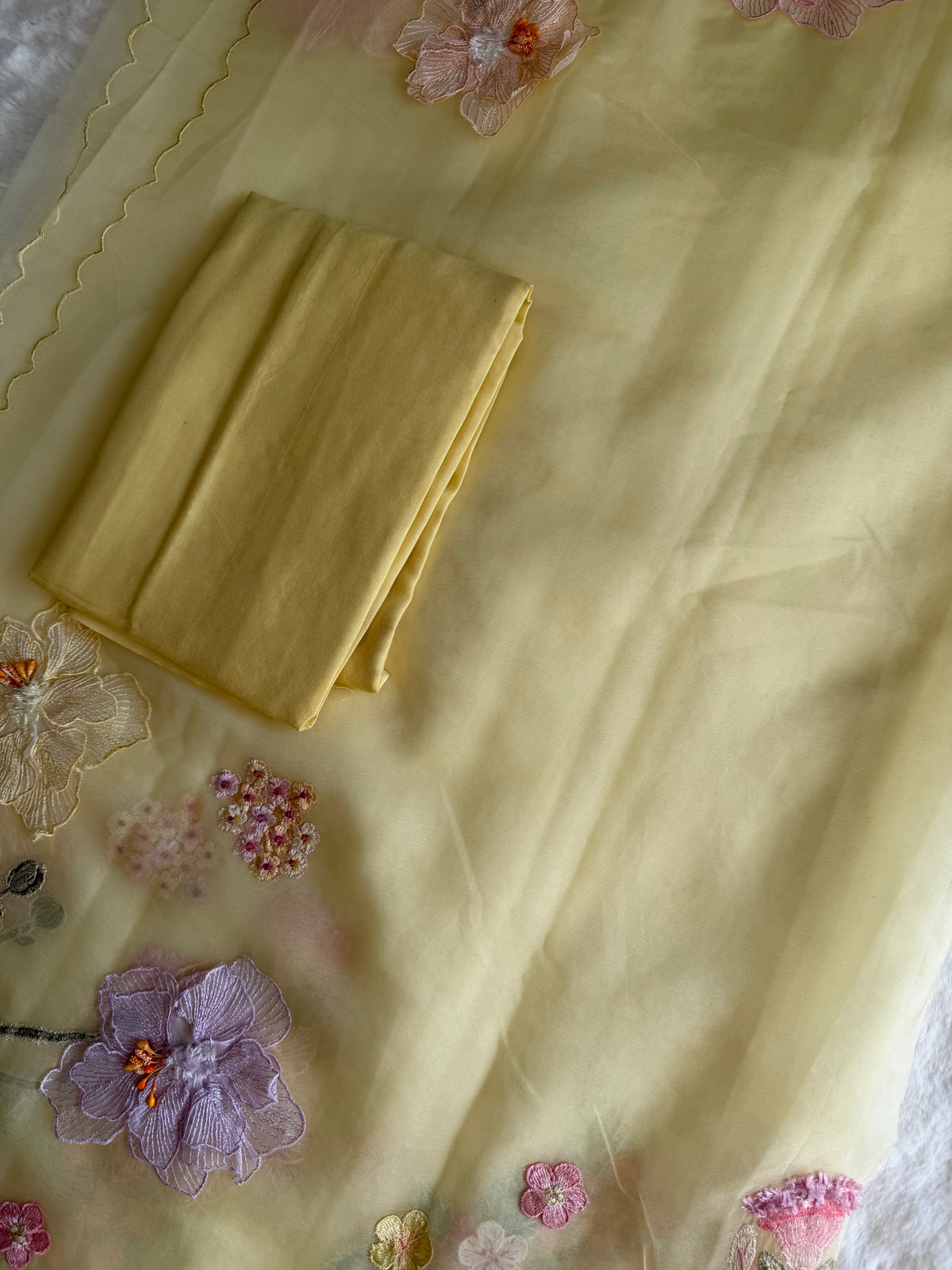 Yellow Pastel-3 Piece Suit Set