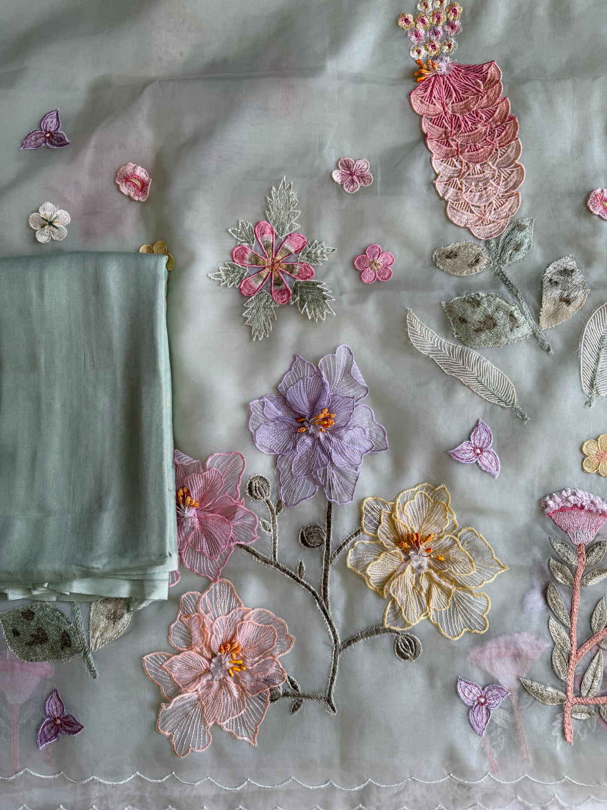 SeaGreen Pastel-3 Piece Suit Set