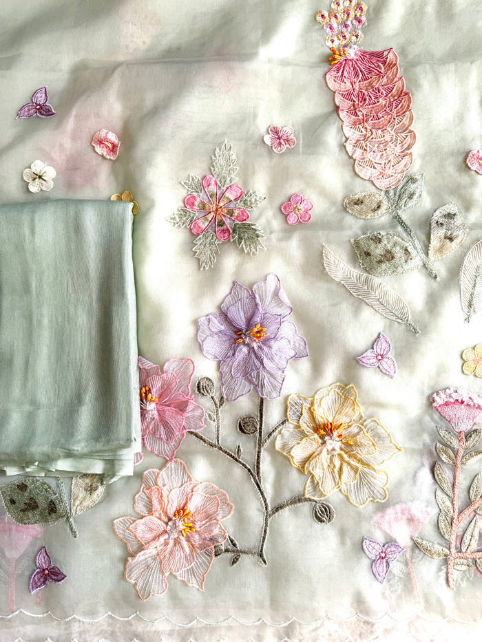 Green Pastel-3 Piece Suit Set