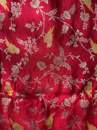 Red Kanjivaram-3 Piece Suit Set