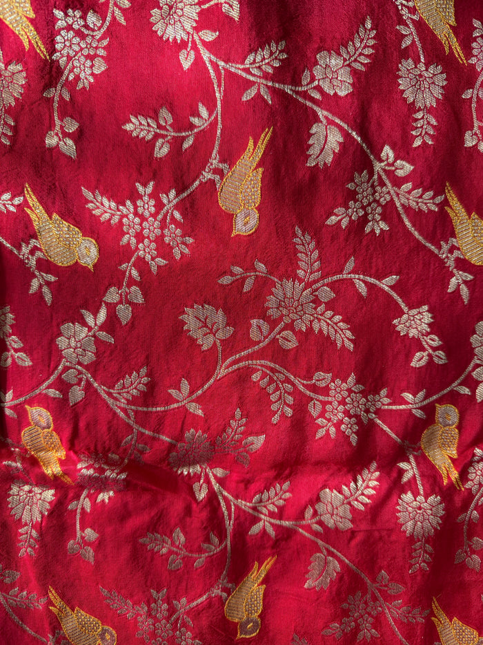 Red Kanjivaram-3 Piece Suit Set