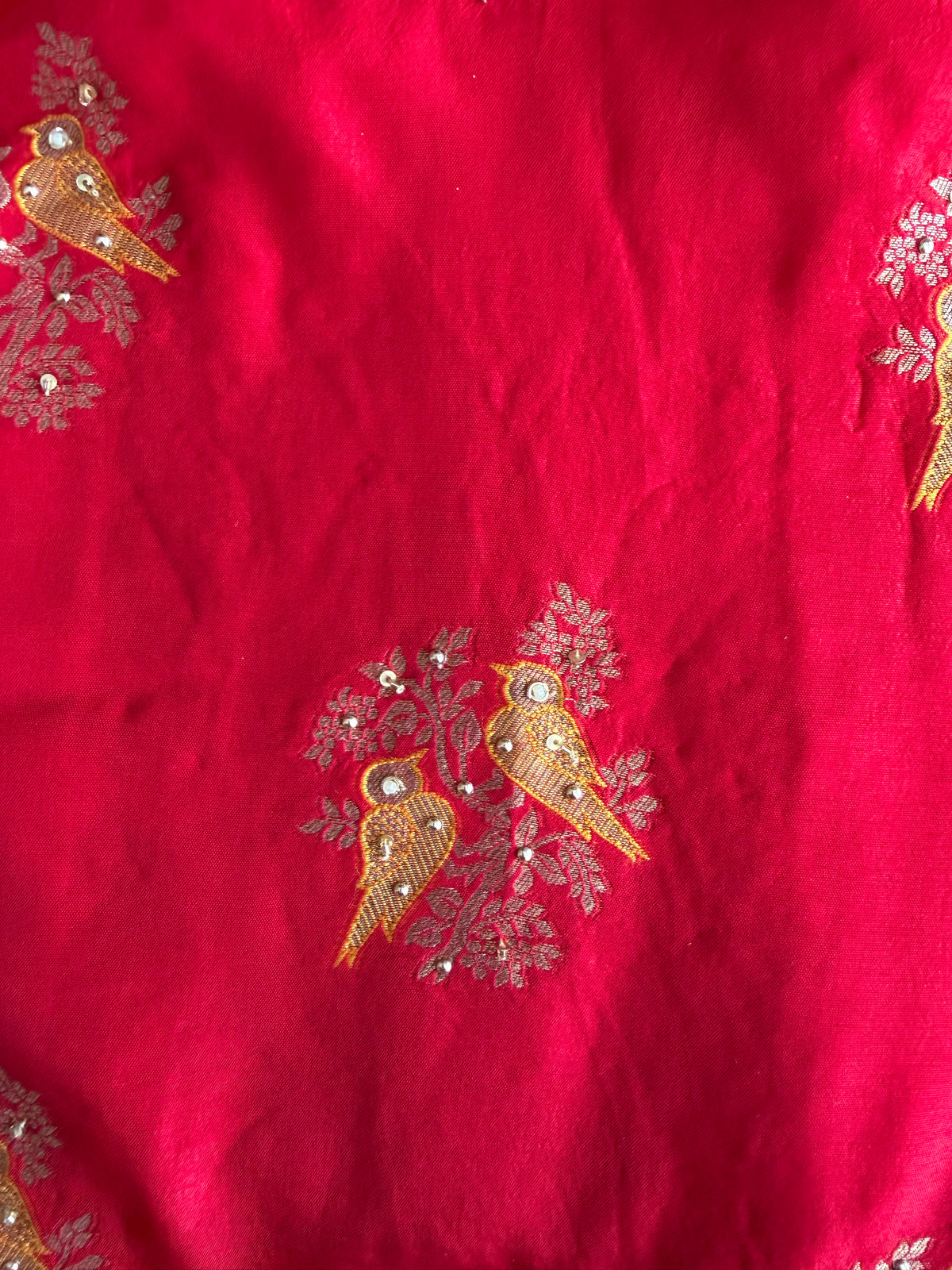 Red Kanjivaram-3 Piece Suit Set