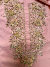 Orangish Mul Chanderi-3 Piece Suit Set