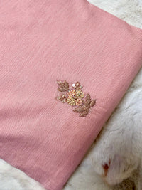 Orangish Mul Chanderi-3 Piece Suit Set