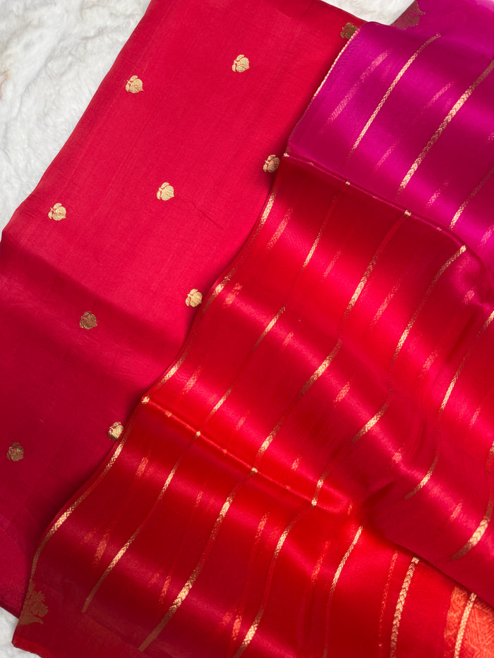 Red Weaves- 3 Piece Suit Set