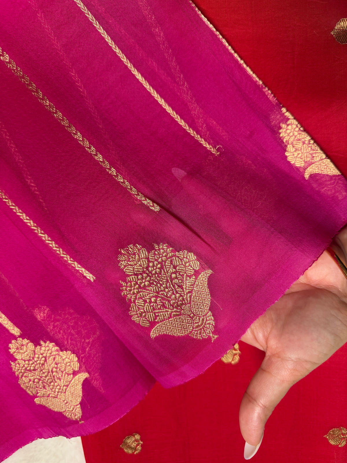 Red Weaves- 3 Piece Suit Set